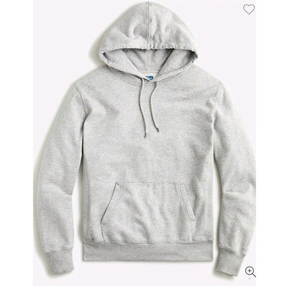 J. Crew Other - J. Crew French Terry 100% Cotton Gray Hoodie Sweatshirt Men L8689 Size M